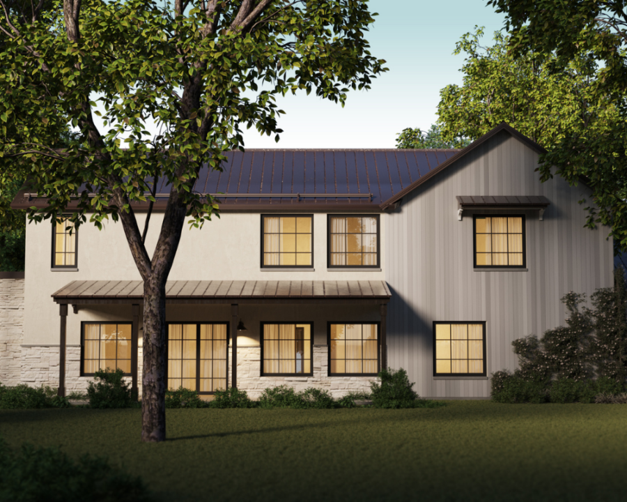Rendu 3D détaillé du plan de maison moderne conçu par les architectes de Pammax Design & Architecture, montrant l'architecture.