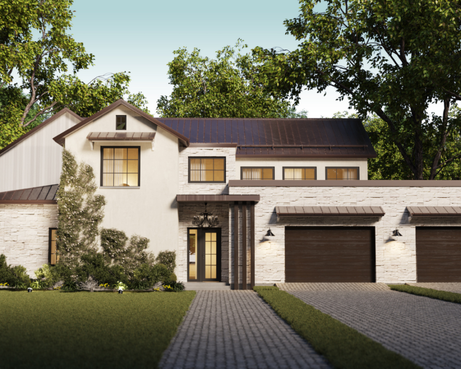 Rendu 3D détaillé du plan de maison moderne conçu par les architectes de Pammax Design & Architecture, montrant l'architecture.