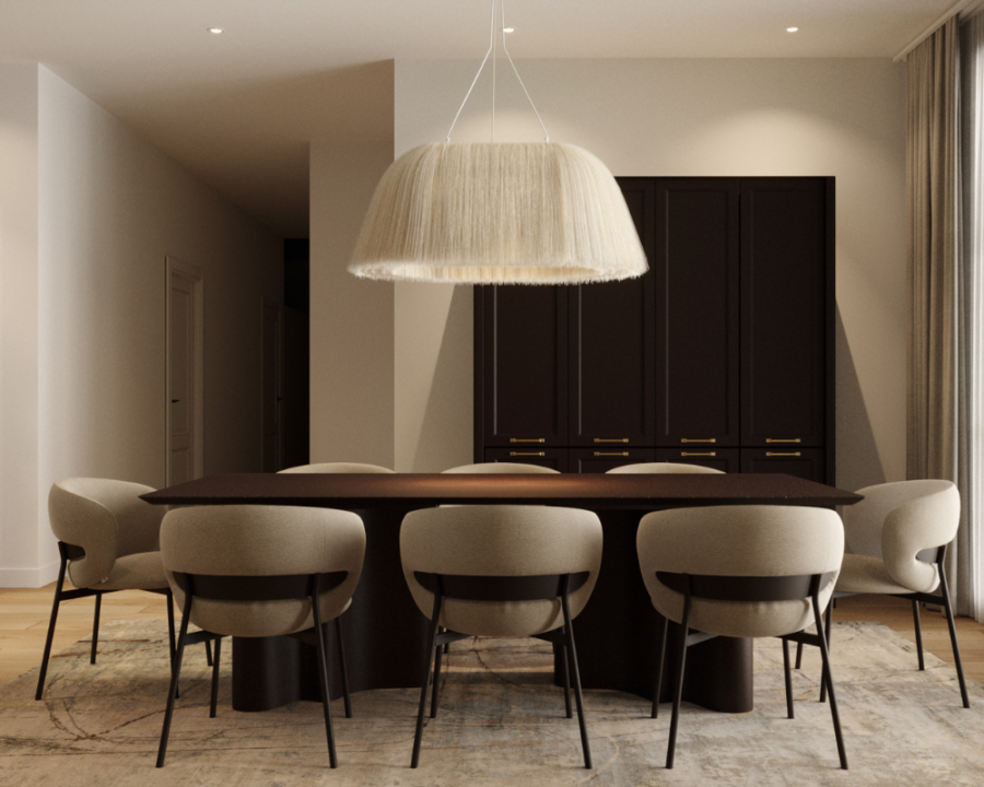 Rendu 3D détaillé du plan de maison conçu par les architectes de Pammax Design, montrant l'architecture.