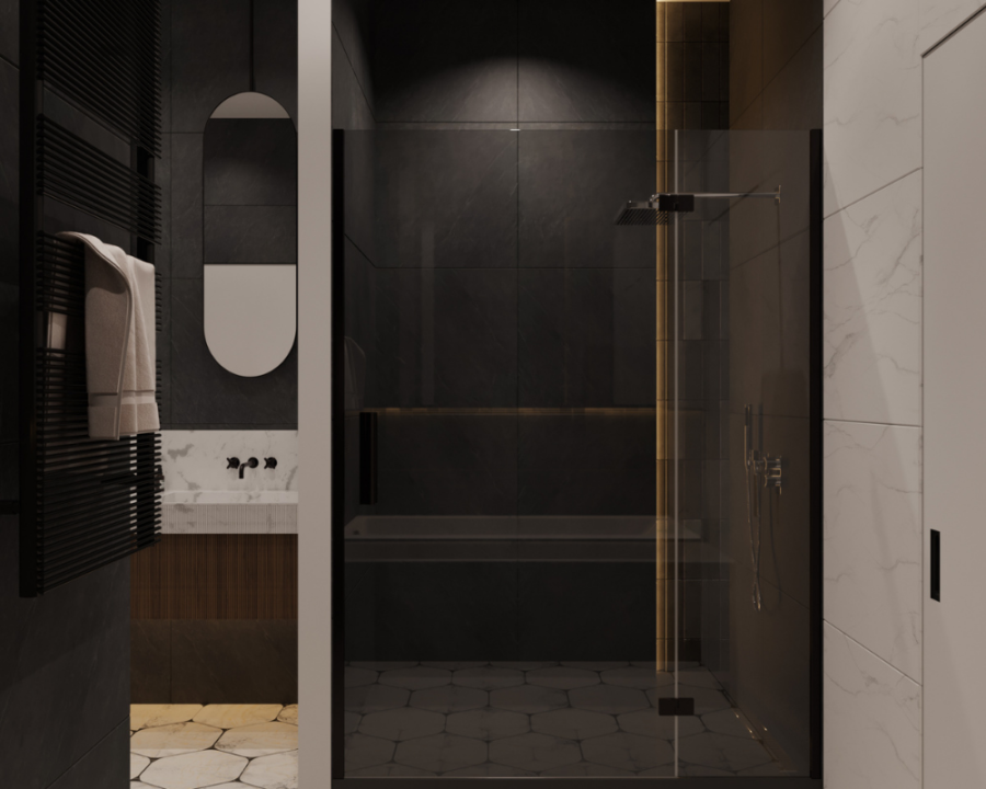 Rendu 3D détaillé du plan de maison conçu par les architectes de Pammax Design, montrant l'architecture.
