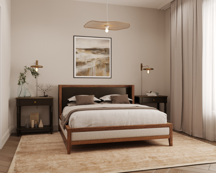 Rendu 3D détaillé du plan de semi-détaché conçu par les architectes de Pammax Design, montrant l'architecture.