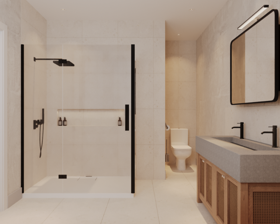 Rendu 3D détaillé du plan de maison Champêtre conçu par les architectes de Pammax Design, montrant l'architecture.