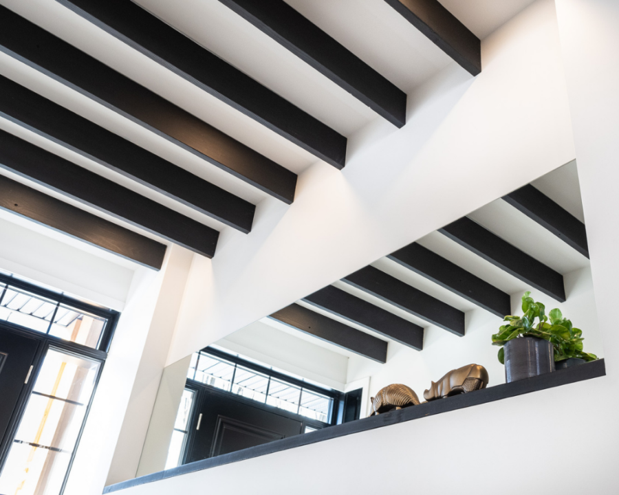 Rendu 3D détaillé du plan de maison rustique conçu par les architectes de Pammax Design, montrant l'architecture.