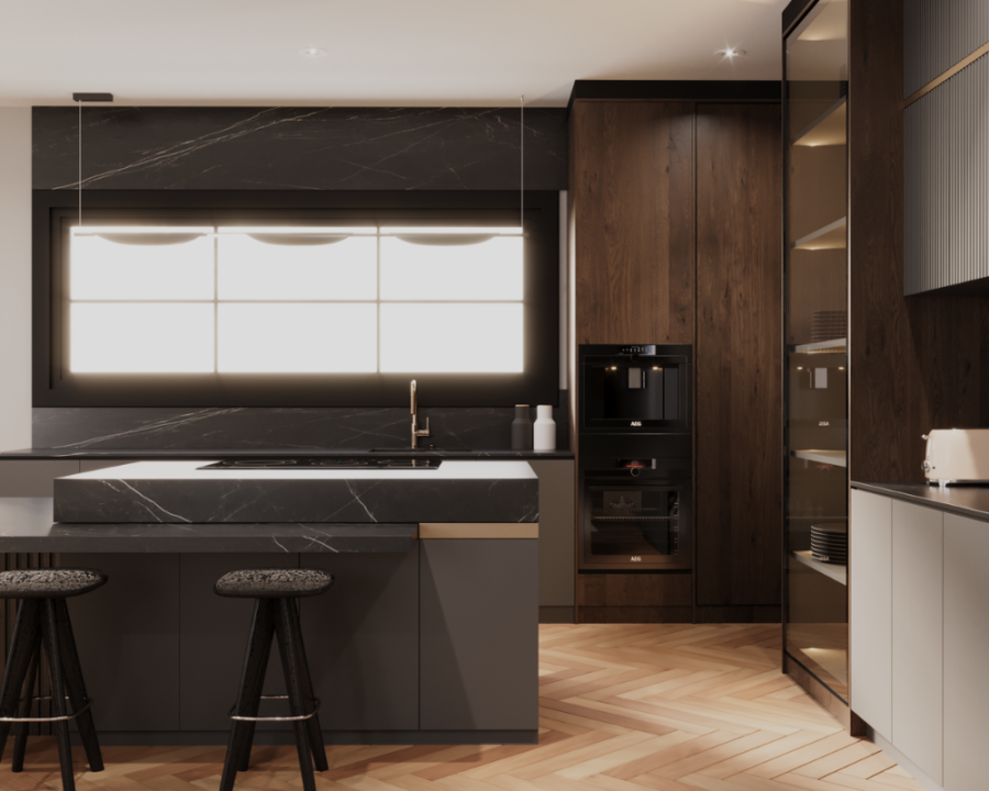 Rendu 3D détaillé du plan de maison Champêtre conçu par les architectes de Pammax Design, montrant l'architecture.